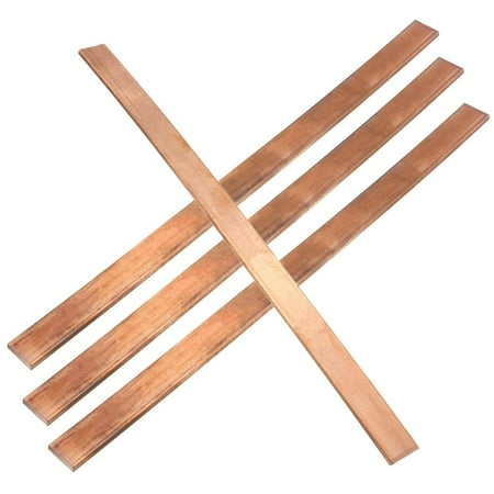 1x 99.6/% High Purity T2 Purple Copper Cu Flat Bar Plate 3mm x 15mm x 250mm